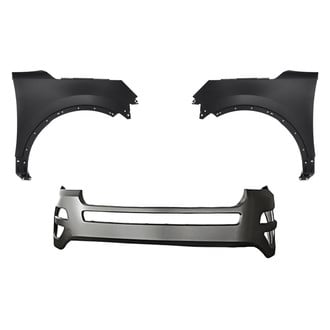 Replacement - 3-Piece (Front Bumper Cover, Driver and Passenger Side Fender) (Standard Line)