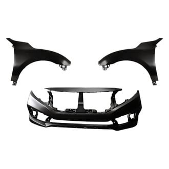 Replacement - 3-Piece (Front Bumper Cover, Driver and Passenger Side Fender) (Standard Line)
