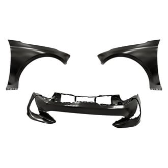 Replacement - 3-Piece (Front Bumper Cover, Driver and Passenger Side Fender)