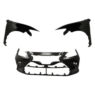 Replacement - 3-Piece (Front Bumper Cover, Driver and Passenger Side Fender) (Standard Line)
