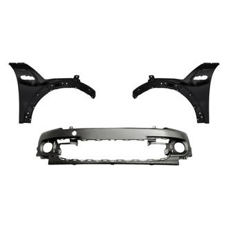 Replacement - 3-Piece (Front Bumper Cover, Driver and Passenger Side Fender) (Standard Line)