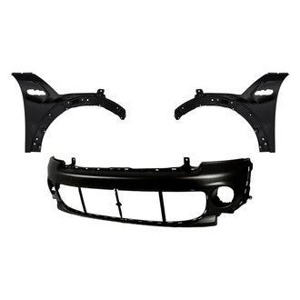 Replacement - 3-Piece (Front Bumper Cover, Driver and Passenger Side Fender) (Standard Line)