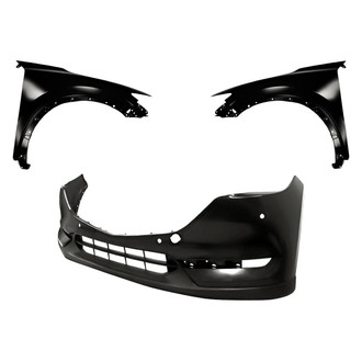 Replacement - 3-Piece (Front Bumper Cover, Driver and Passenger Side Fender) (Standard Line)