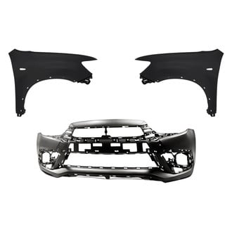 Replacement - 3-Piece (Front Bumper Cover, Driver and Passenger Side Fender) (Standard Line)