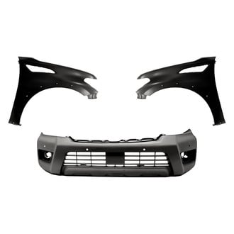 Replacement - 3-Piece (Front Bumper Cover, Driver and Passenger Side Fender)