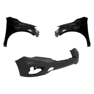 Replacement - 3-Piece (Front Bumper Cover, Driver and Passenger Side Fender) (Standard Line)