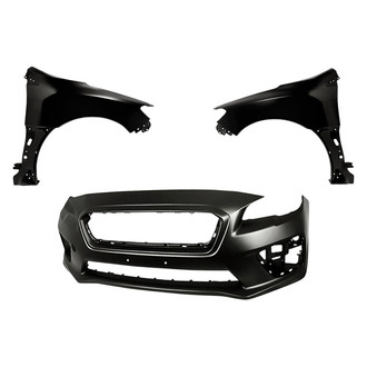 Replacement - 3-Piece (Front Bumper Cover, Driver and Passenger Side Fender) (Standard Line)