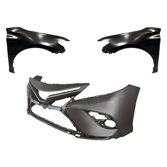 Replacement - 3-Piece (Front Bumper Cover, Driver and Passenger Side Fender) (Standard Line)