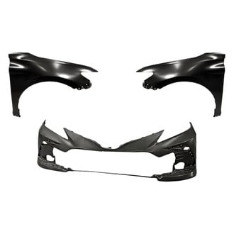 Replacement - 3-Piece (Front Bumper Cover, Driver and Passenger Side Fender) (Standard Line)