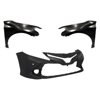 Replacement - 3-Piece (Front Bumper Cover, Driver and Passenger Side Fender) (Standard Line)