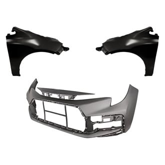 Replacement - 3-Piece (Front Bumper Cover, Driver and Passenger Side Fender) (Standard Line)
