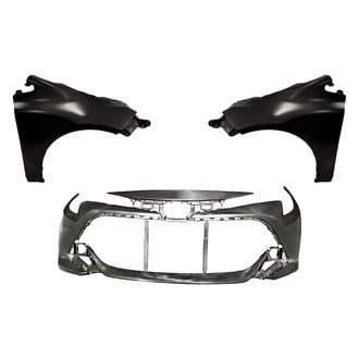 Replacement - 3-Piece (Front Bumper Cover, Driver and Passenger Side Fender) (Standard Line)