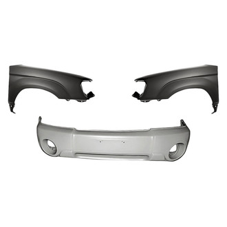 Replacement - 3-Piece (Front Bumper Cover, Driver and Passenger Side Fender) (Standard Line)