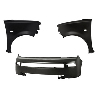 Replacement - 3-Piece (Front Bumper Cover, Driver and Passenger Side Fender) (Standard Line)