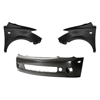 Replacement - 3-Piece (Front Bumper Cover, Driver and Passenger Side Fender) (Standard Line)