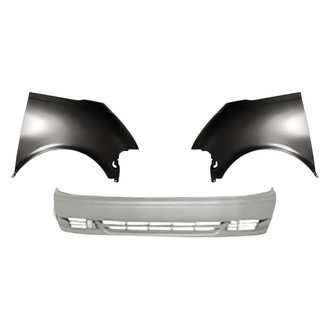 Replacement - 3-Piece (Front Bumper Cover, Driver and Passenger Side Fender) (Standard Line)