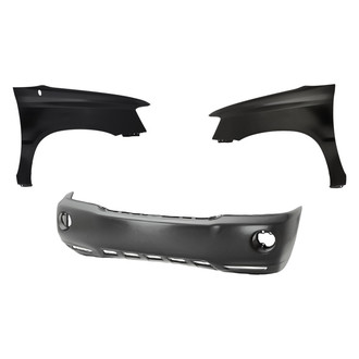 Replacement - 3-Piece (Front Bumper Cover, Driver and Passenger Side Fender) (Standard Line)