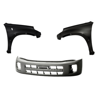 Replacement BNDL-245957 - 3-Piece (Front Bumper Cover, Driver and Passenger Side Fender) (Standard Line)