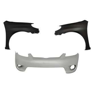 Replacement BNDL-245983 - 3-Piece (Front Bumper Cover, Driver and Passenger Side Fender) (Standard Line)