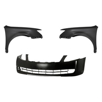 Replacement - 3-Piece (Front Bumper Cover, Driver and Passenger Side Fender) (Standard Line)