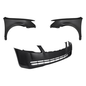 Replacement - 3-Piece (Front Bumper Cover, Driver and Passenger Side Fender) (Standard Line)