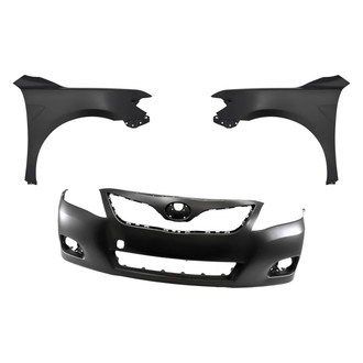 Replacement - 3-Piece (Front Bumper Cover, Driver and Passenger Side Fender)