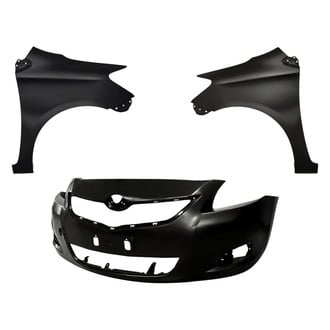 Replacement - 3-Piece (Front Bumper Cover, Driver and Passenger Side Fender) (Standard Line)