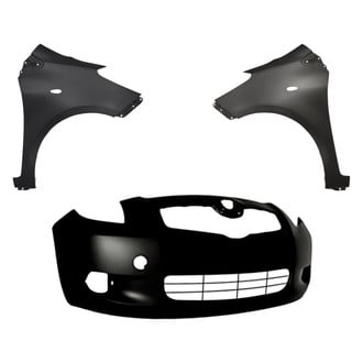Replacement - 3-Piece (Front Bumper Cover, Driver and Passenger Side Fender) (Standard Line)
