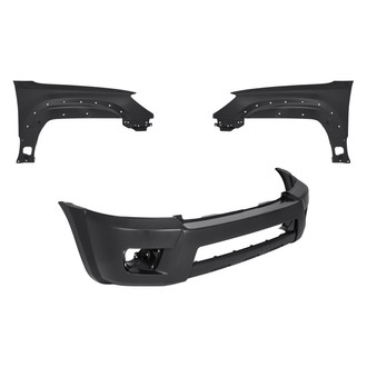 Replacement - 3-Piece (Front Bumper Cover, Driver and Passenger Side Fender) (Standard Line)