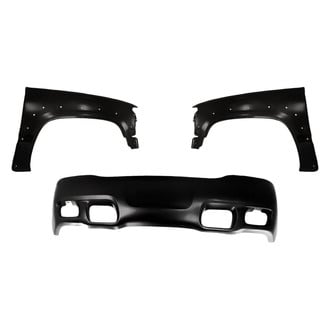 Replacement - 3-Piece (Front Bumper Cover, Driver and Passenger Side Fender) (Standard Line)