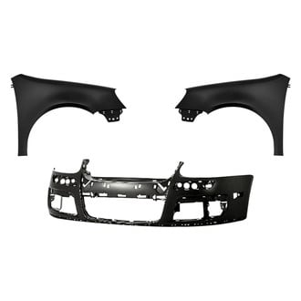 Replacement - 3-Piece (Front Bumper Cover, Driver and Passenger Side Fender) (Standard Line)
