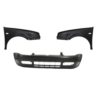 Replacement - 3-Piece (Front Bumper Cover, Driver and Passenger Side Fender)