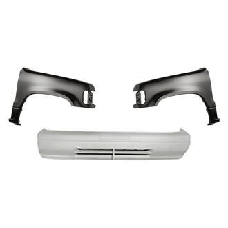 Replacement - 3-Piece (Front Bumper Cover, Driver and Passenger Side Fender) (Standard Line)