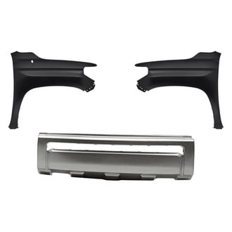 Replacement - 3-Piece (Front Bumper Cover, Driver and Passenger Side Fender) (Standard Line)