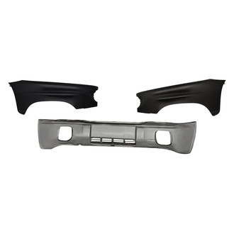 Replacement - 3-Piece (Front Bumper Cover, Driver and Passenger Side Fender) (Standard Line)