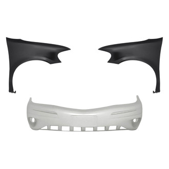 Replacement - 3-Piece (Front Bumper Cover, Driver and Passenger Side Fender) (Standard Line)