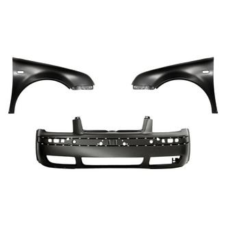 Replacement - 3-Piece (Front Bumper Cover, Driver and Passenger Side Fender) (Standard Line)
