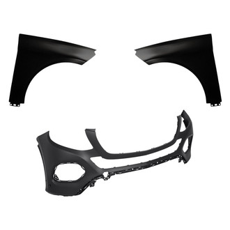 Replacement - 3-Piece (Front Bumper Cover, Driver and Passenger Side Fender)