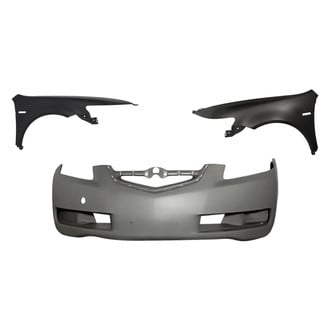 Replacement - 3-Piece (Front Bumper Cover, Driver and Passenger Side Fender) (Standard Line)