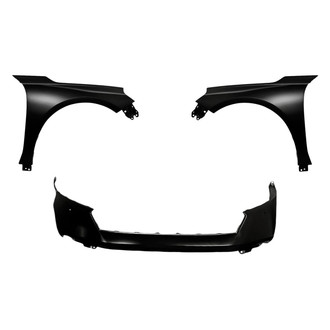 Replacement - 3-Piece (Front Bumper Cover, Driver and Passenger Side Fender) (Standard Line)