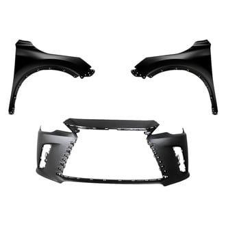 Replacement - 3-Piece (Front Bumper Cover, Driver and Passenger Side Fender) (Standard Line)