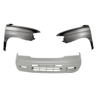 Replacement - 3-Piece (Front Bumper Cover, Driver and Passenger Side Fender) (Standard Line)