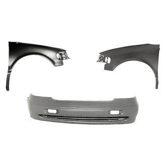 Replacement - 3-Piece (Front Bumper Cover, Driver and Passenger Side Fender) (Standard Line)