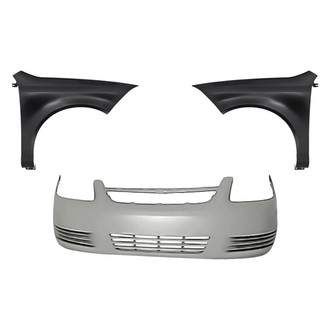 Replacement - 3-Piece (Front Bumper Cover, Driver and Passenger Side Fender) (CAPA Certified)