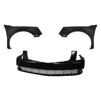Replacement BNDL-246583 - 3-Piece (Front Bumper Cover, Driver and Passenger Side Fender) (CAPA Certified)