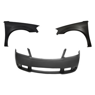 Replacement - 3-Piece (Front Bumper Cover, Driver and Passenger Side Fender) (CAPA Certified)