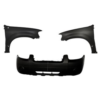 Replacement - 3-Piece (Front Bumper Cover, Driver and Passenger Side Fender) (CAPA Certified)
