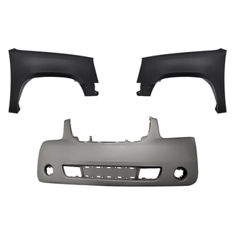 Replacement - 3-Piece (Front Bumper Cover, Driver and Passenger Side Fender) (CAPA Certified)