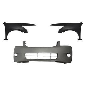 Replacement - 3-Piece (Front Bumper Cover, Driver and Passenger Side Fender) (CAPA Certified)