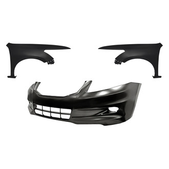 Replacement - 3-Piece (Front Bumper Cover, Driver and Passenger Side Fender) (CAPA Certified)